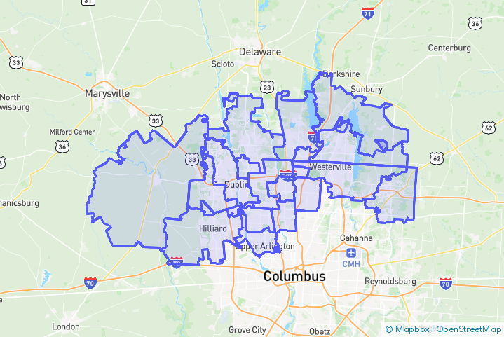 Service Area Map