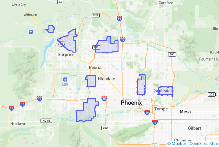 Service Area Map