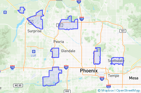 Service Area Map