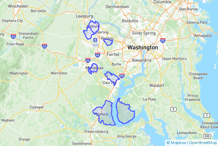 Service Area Map