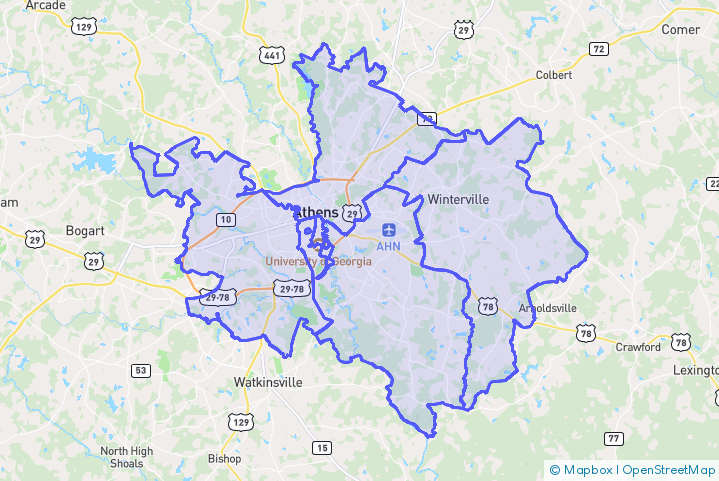 Service Area Map