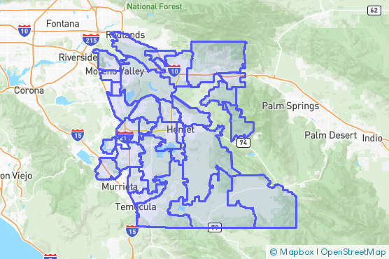 Service Area Map