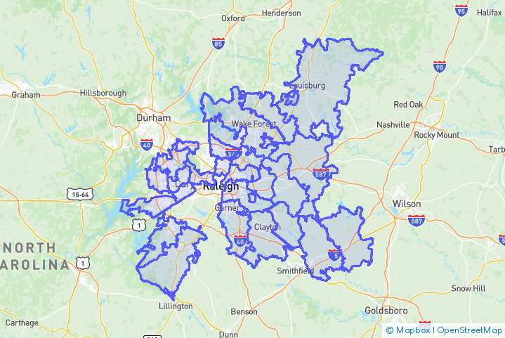 Service Area Map