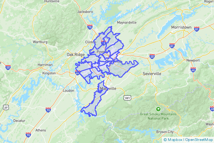 Service Area Map