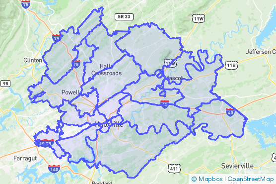 Service Area Map