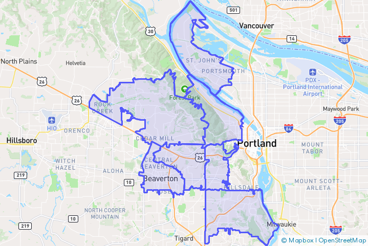 Service Area Map