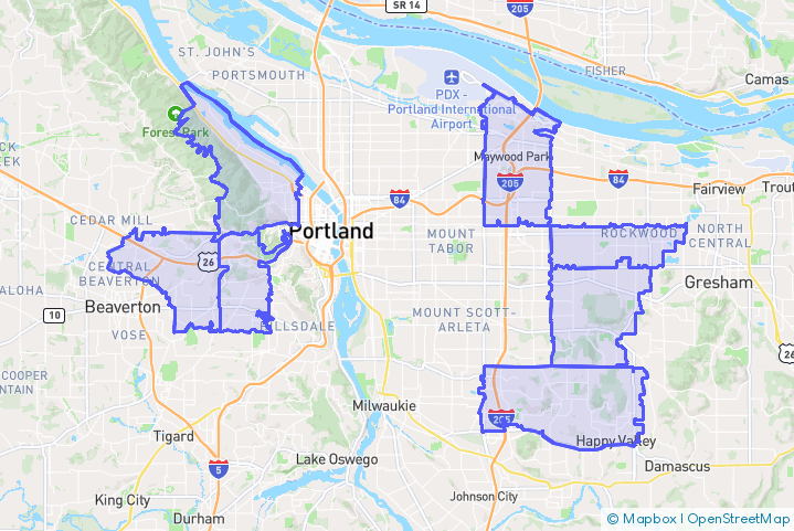 Service Area Map