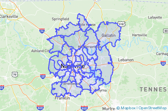 Service Area Map