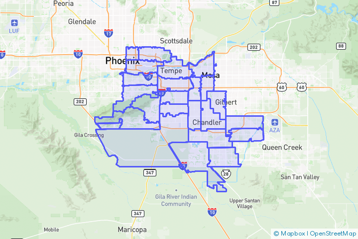 Service Area Map