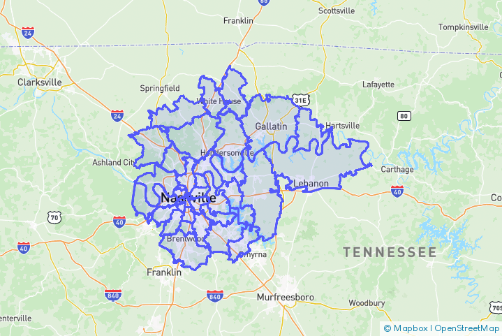 Service Area Map