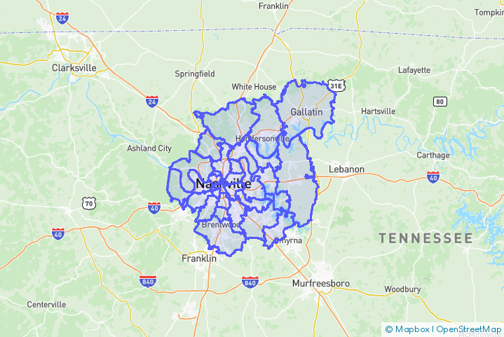 Service Area Map