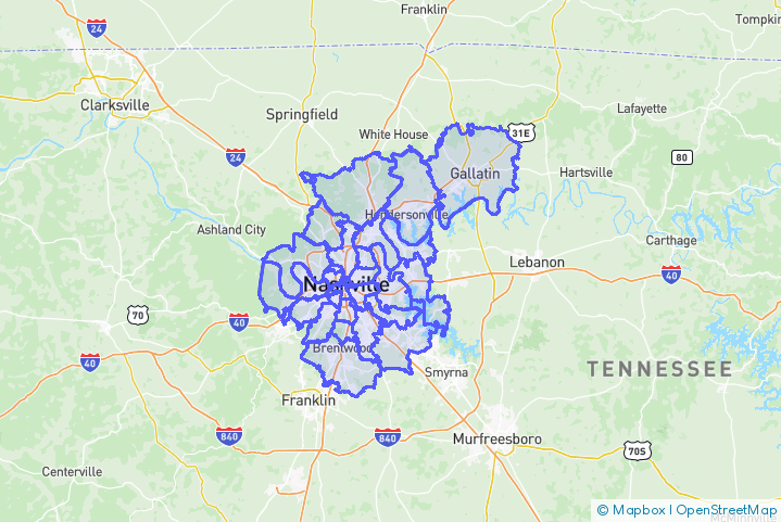 Service Area Map