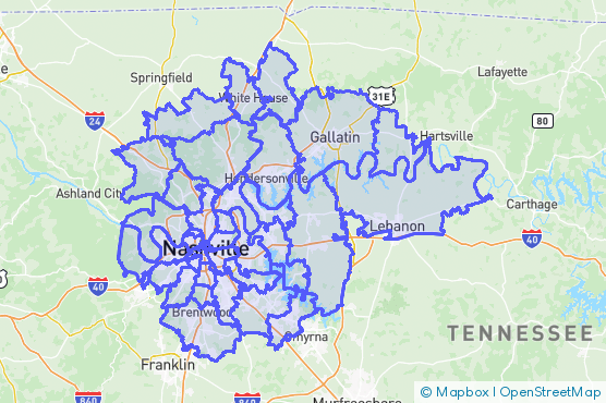 Service Area Map