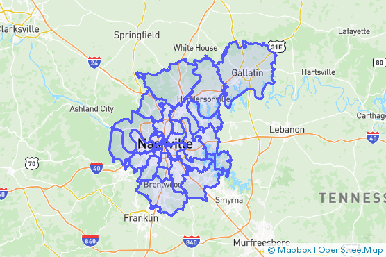 Service Area Map