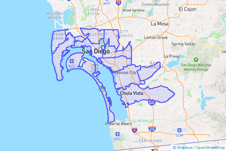 Service Area Map