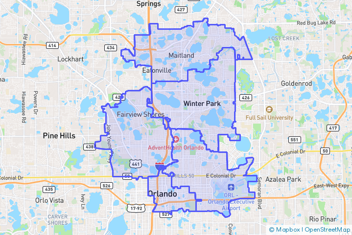 Service Area Map