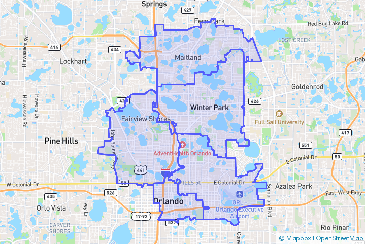 Service Area Map