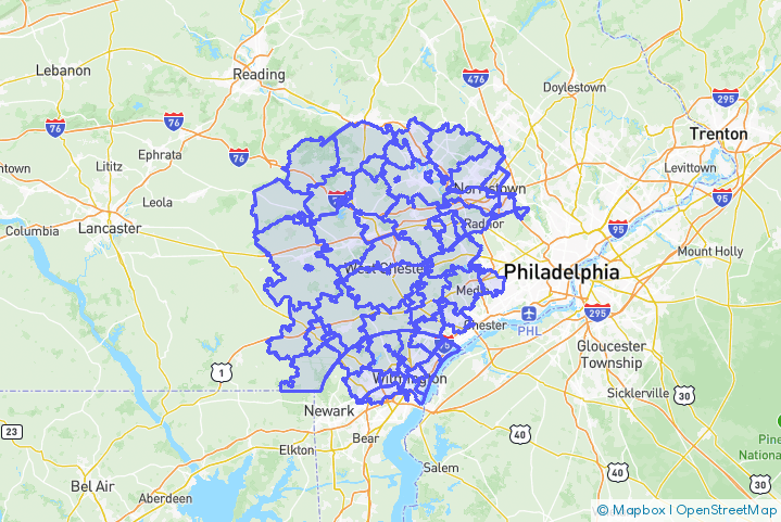Service Area Map