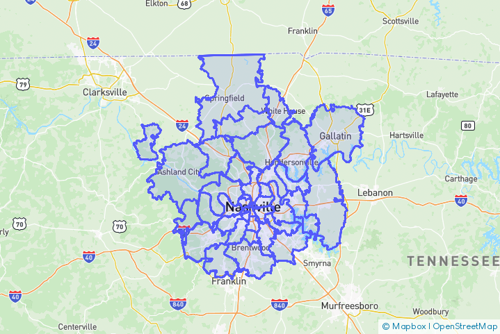 Service Area Map