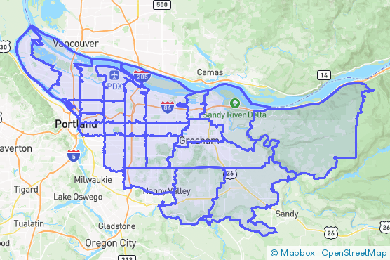 Service Area Map