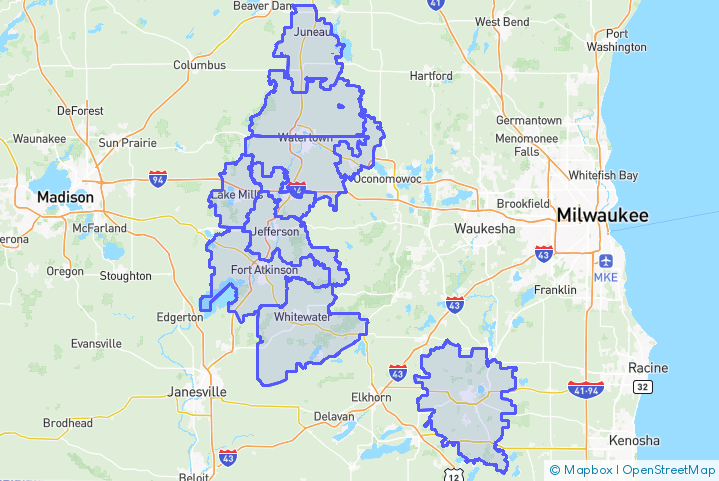 Service Area Map