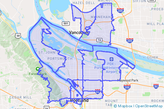Service Area Map