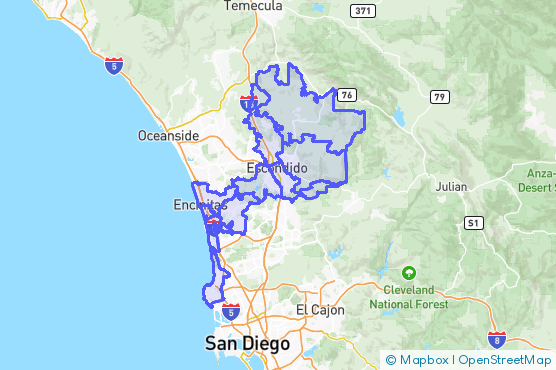Service Area Map