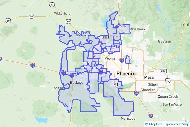 Service Area Map