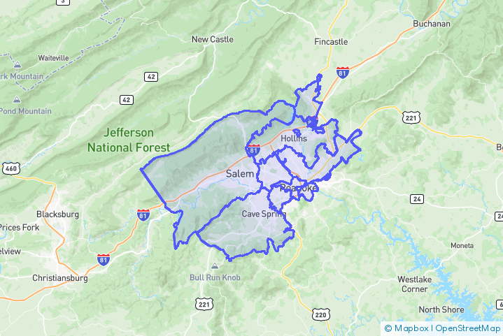 Service Area Map