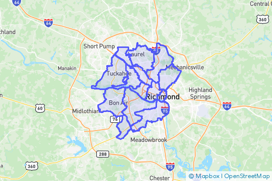 Service Area Map