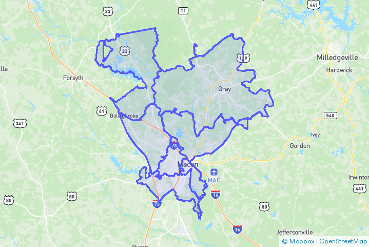 Service Area Map