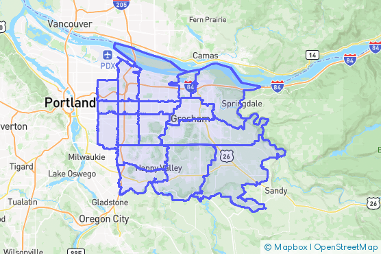 Service Area Map