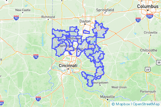 Service Area Map