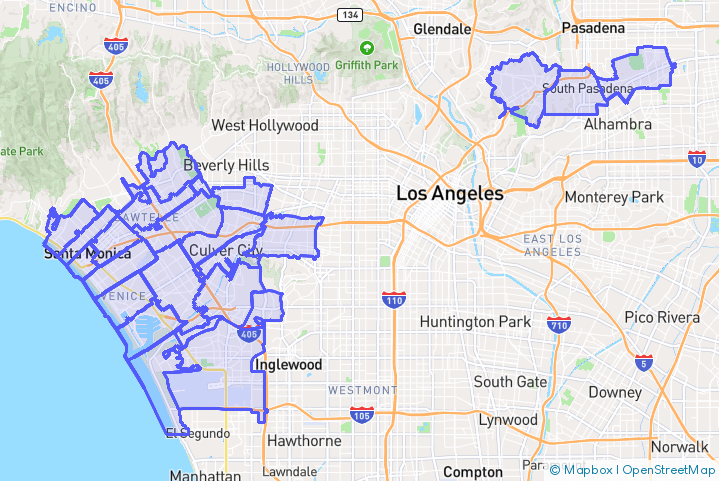 Service Area Map