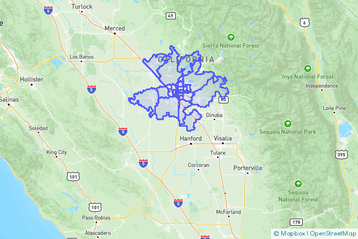 Service Area Map