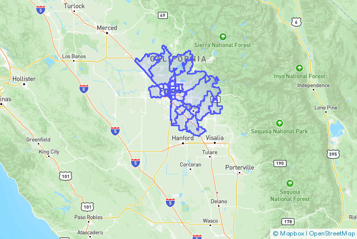 Service Area Map