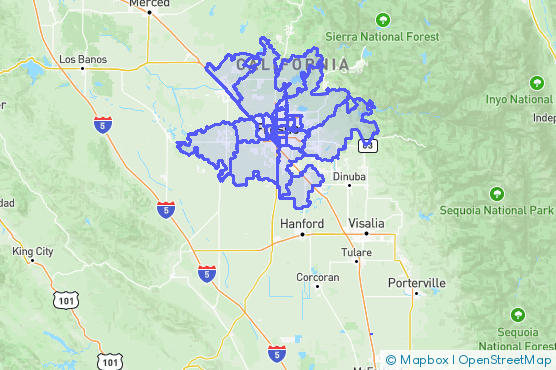 Service Area Map