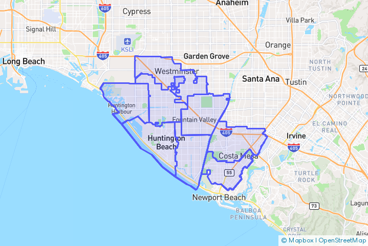 Service Area Map