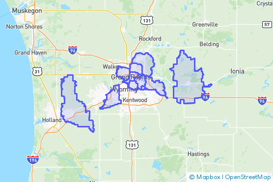 Service Area Map