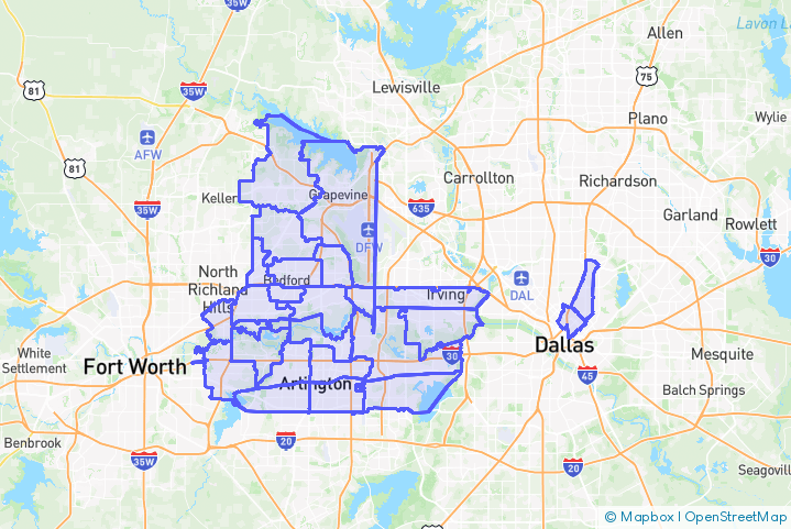 Service Area Map