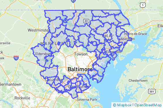 Service Area Map