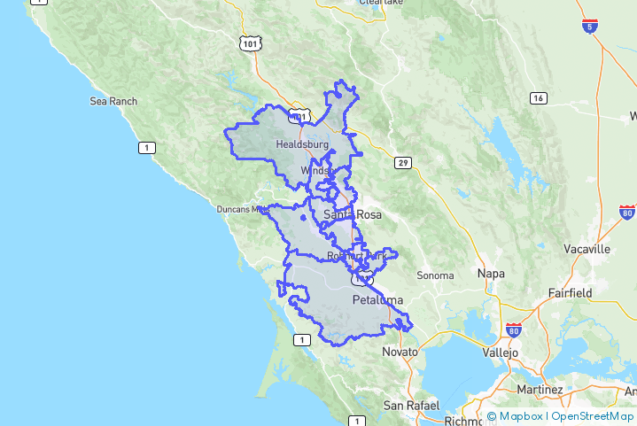 Service Area Map
