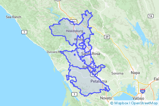 Service Area Map