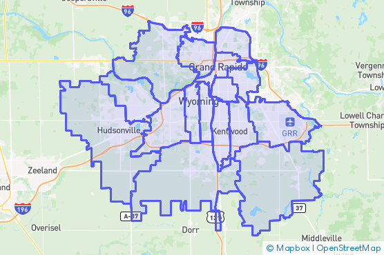 Service Area Map