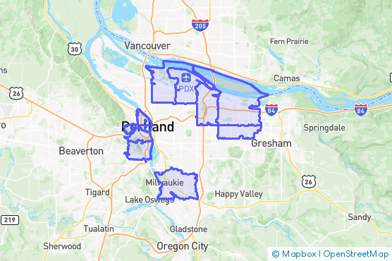 Service Area Map