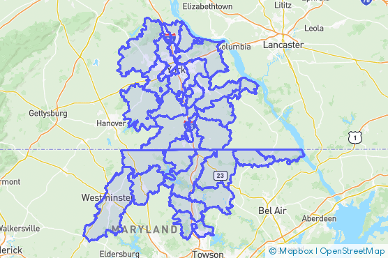 Service Area Map