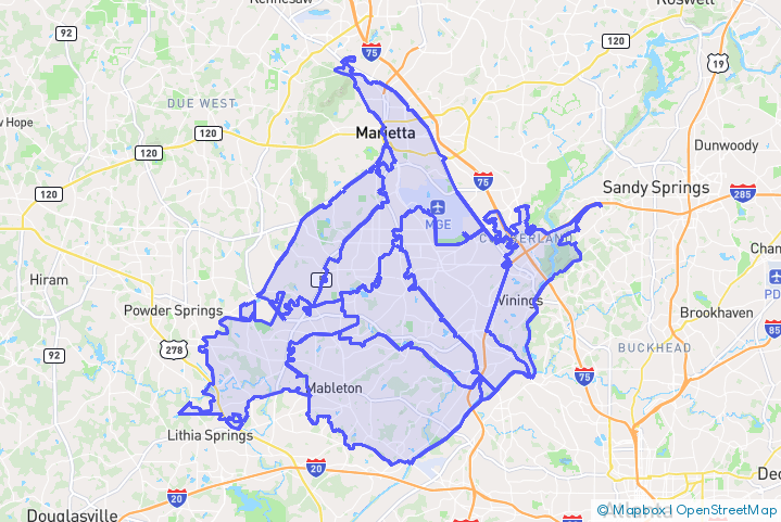 Service Area Map