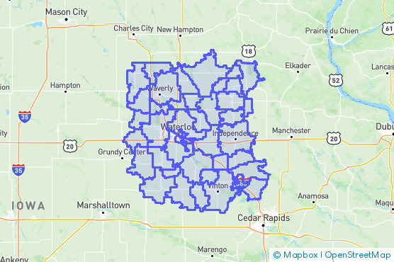 Service Area Map