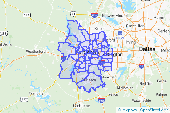 Service Area Map