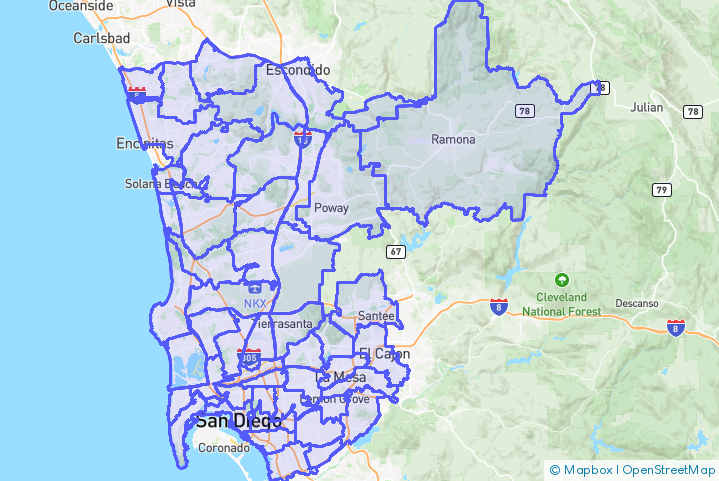 Service Area Map